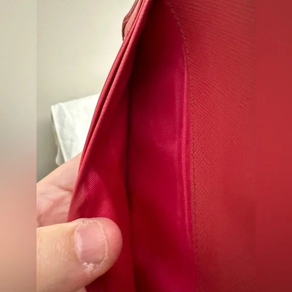 Prada Pink Saffiano Bow Continental Wallet - Picture 13 of 13